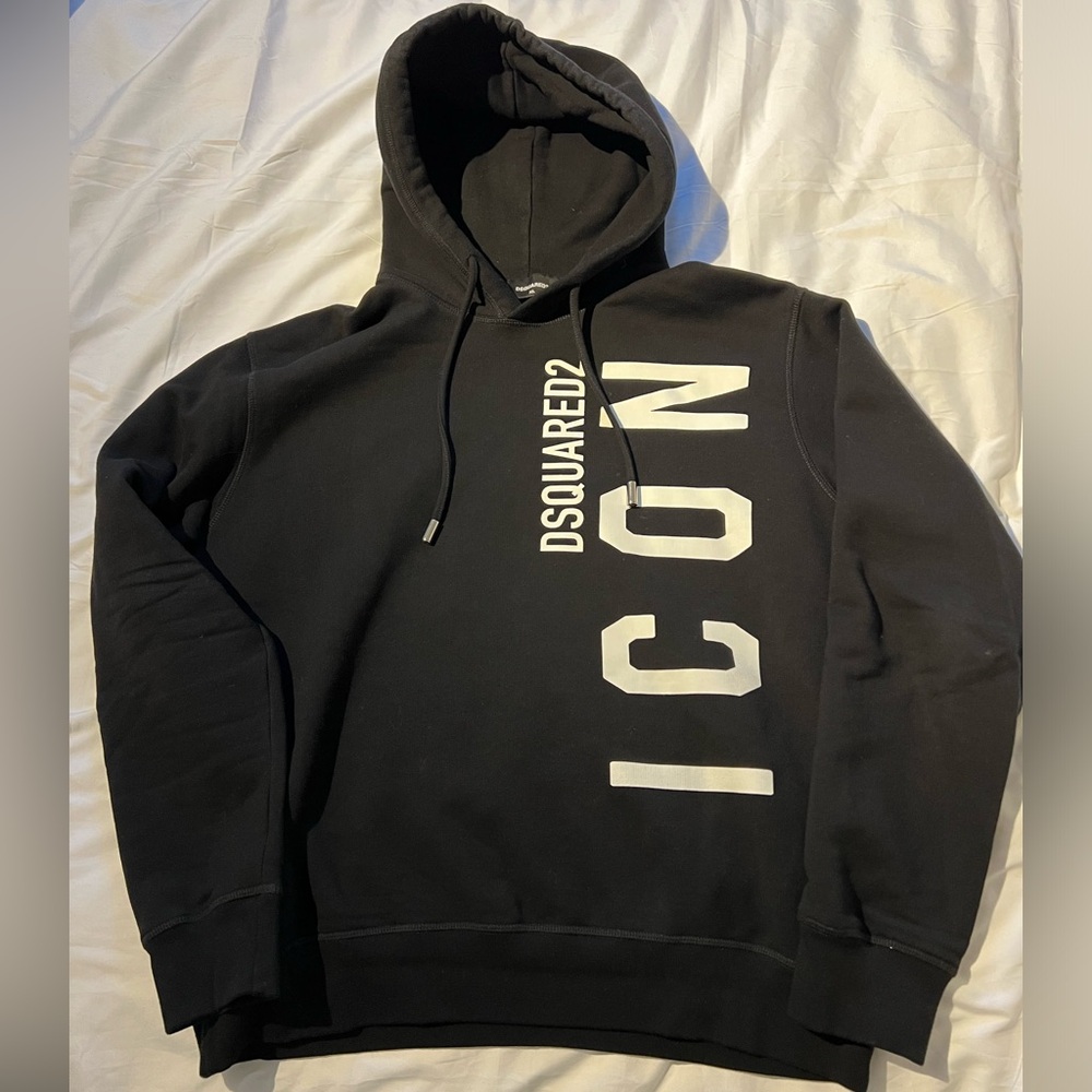 Dsquared2 ICON Black Hoodie Size XL (Check Matching pants in my other ad)